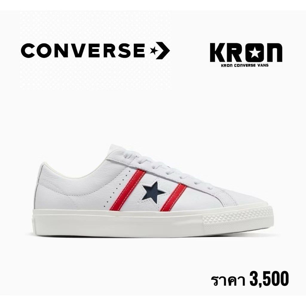 CONVERSE ONE STAR ACADEMY PRO CLASSIC LEATHER OX WHITE/RED