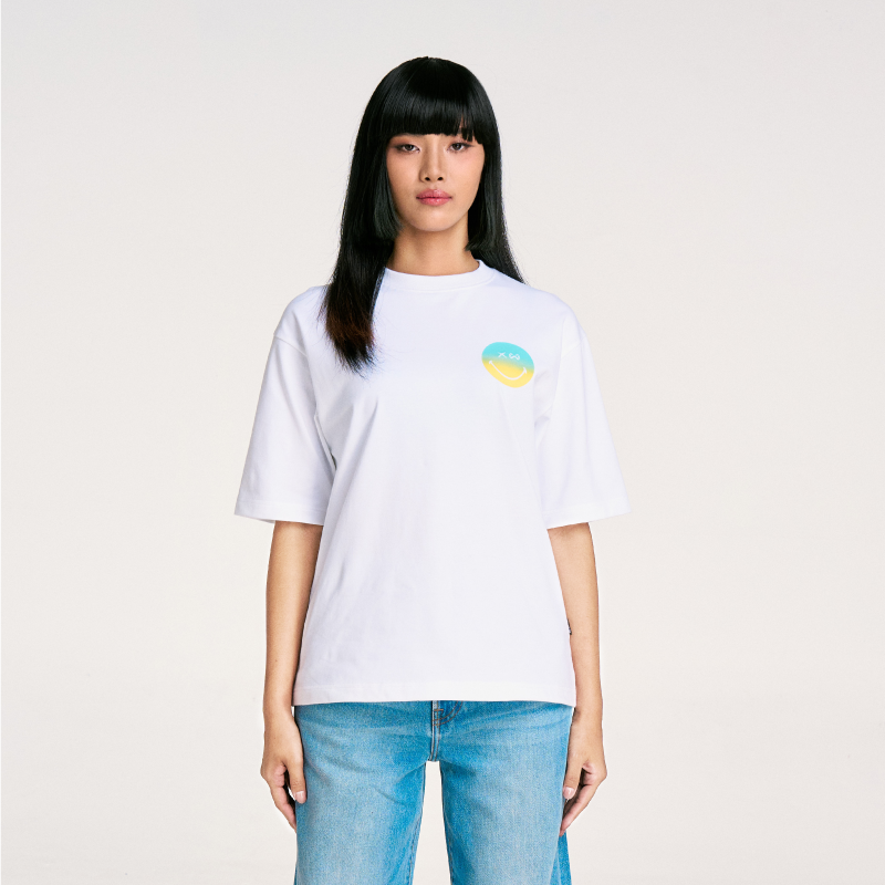 WARRIX เสื้อยืด Oversize T-Shirt Smiley World Collection