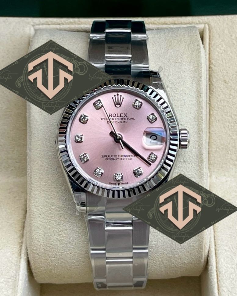 Rolex Datejust 31mm. Pink Diamond Dial Oyster Ref.178274 GS