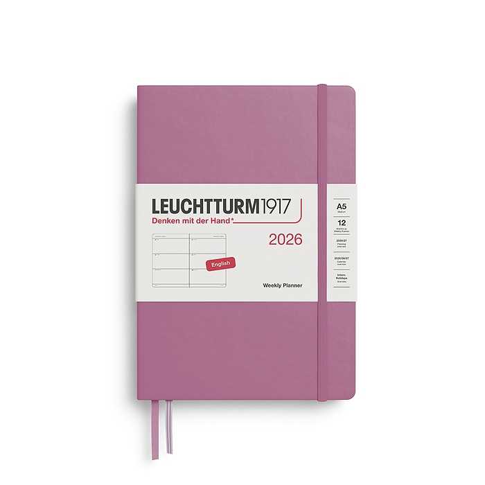 LEUCHTTURM1917 Weekly Planner Medium A5 2026 แพลนเนอร์แบบรายสัปดาห์ ขนาด A5