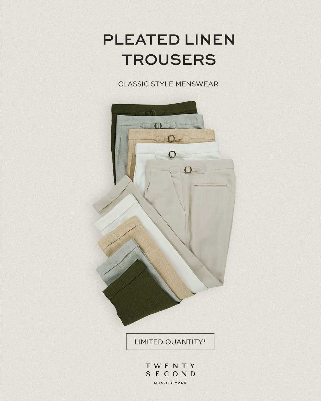 PLEATED LINEN