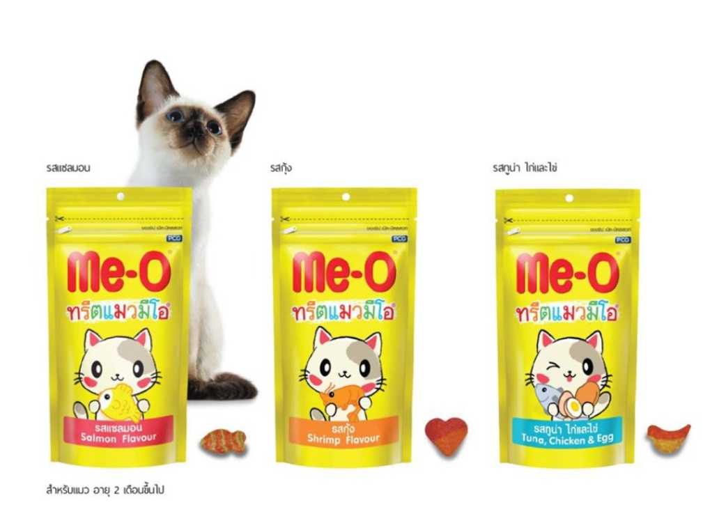 Me-O Treat (มี-โอ) แบบซอง ทรีตแมว ขนมขบเคี้ยวแมว ขนาด 50g