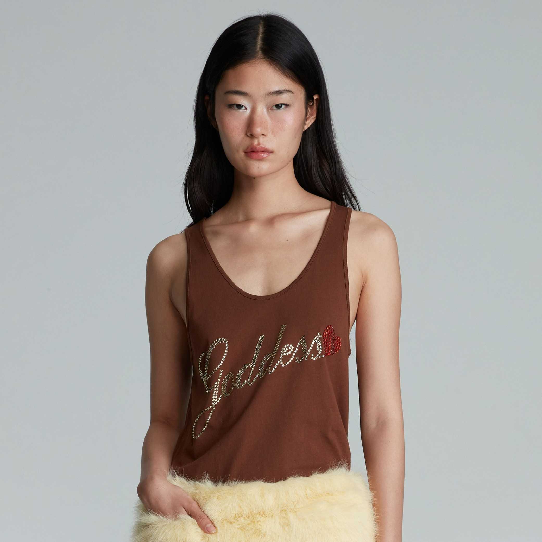 GODDESS TANK TOP (BROWN)