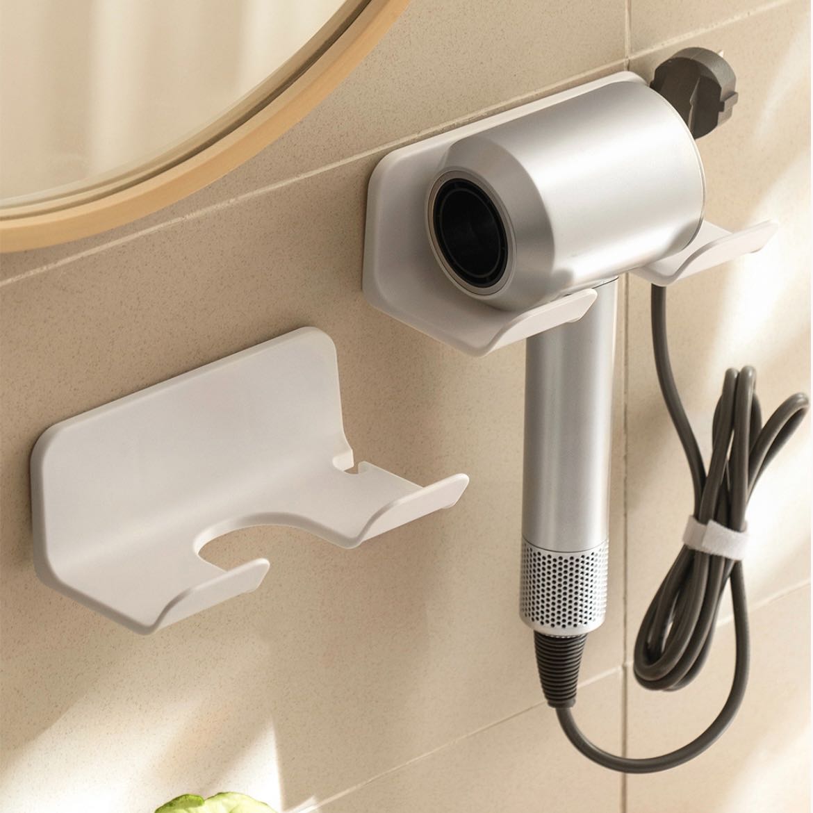 Hair dryer holder wall mount ชั้นวางเครื่องเป่าผมติดผนังในห้องน้ำ