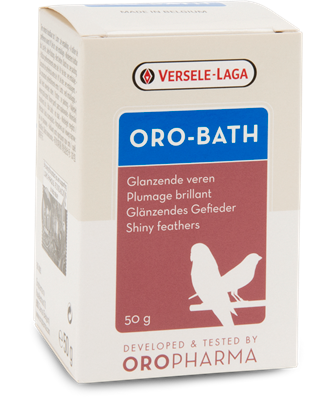 Oro-bath 50g. เกลืออาบน้ำนก สำหรับดูแลขนที่เงางาม ช่วยทำความสะอาดนก ฆ่าเชื้อโรค กำจัดไรนก