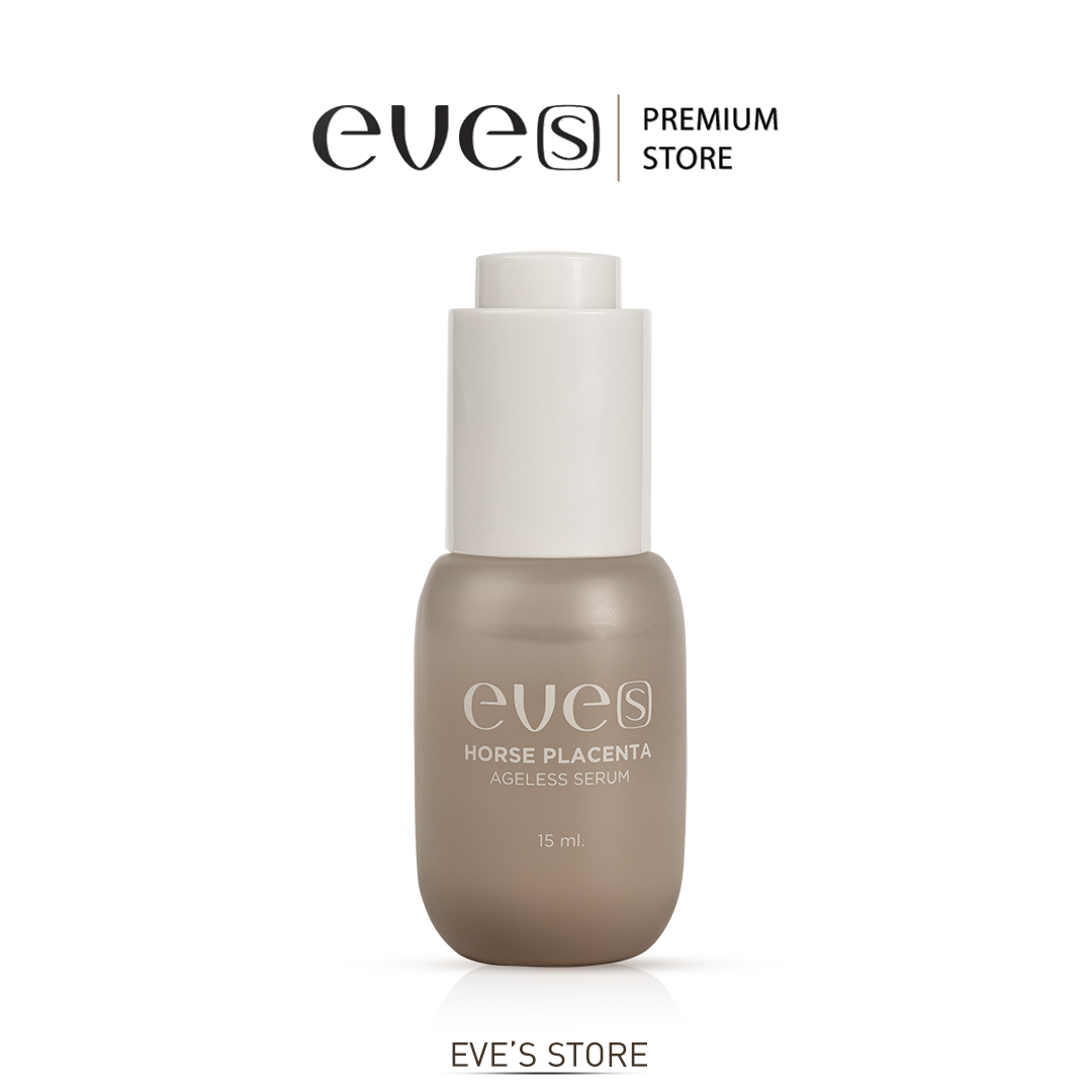 EVE'S NEWเซรั่มรกม้า  HORSE PLACENTA AGELESS SERUM  เซรั่มลดฝ้า กระ จุดด่างดำ ริ้วรอยก่อนวัย