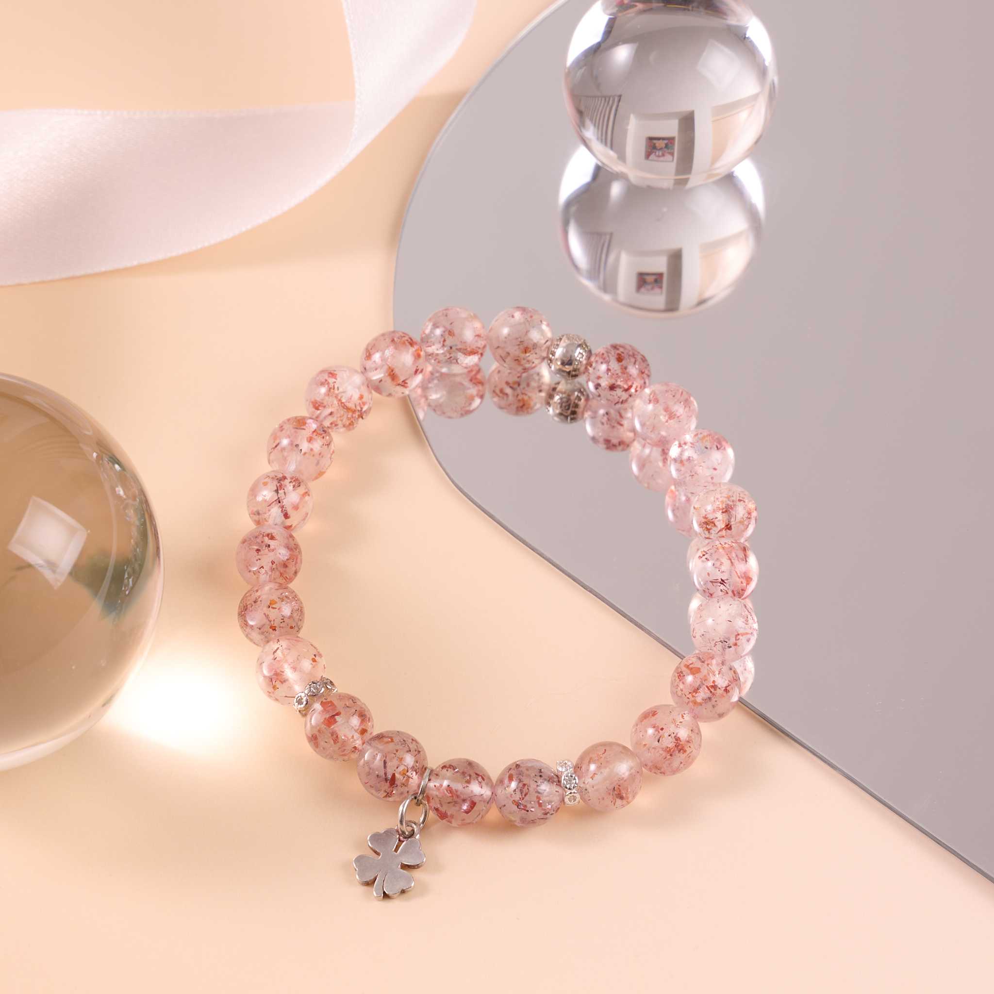 กำไลเสริมความรักให้ตัวเอง ความมั่นใจในตัวเอง 💛🍓Golden Strawberry Quartz
