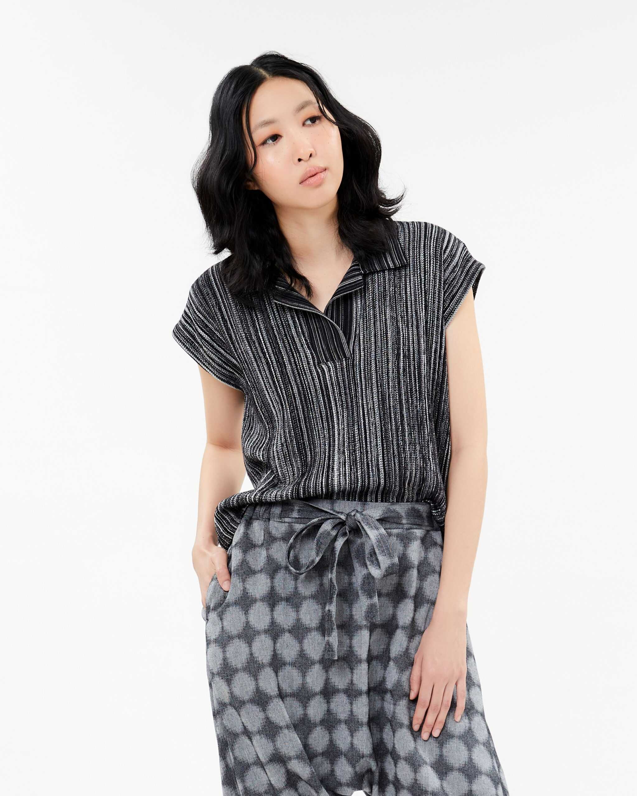 เสื้อเบลาส์ RESORT4/BL10 Black #F