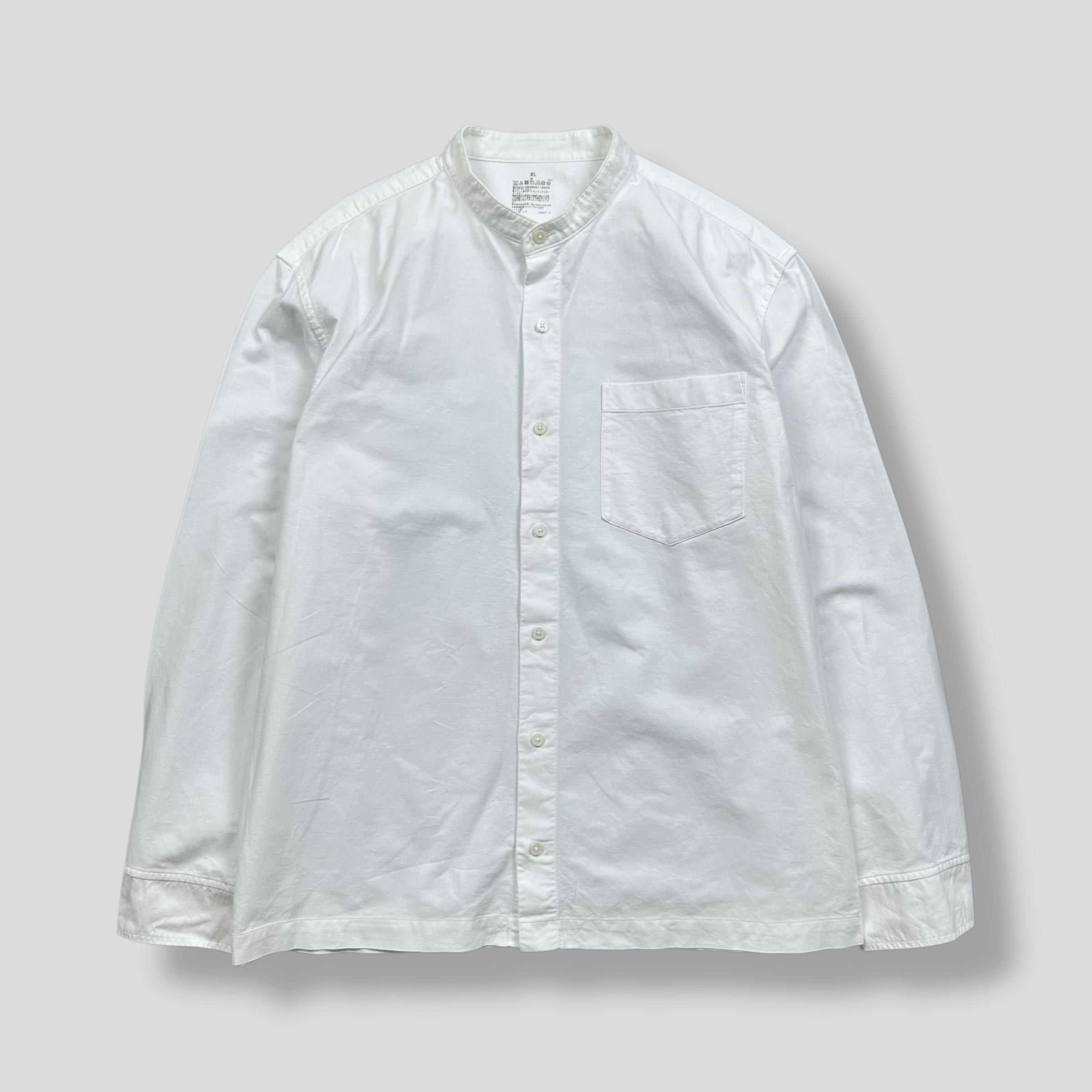  MUJI STAND COLLAR POCKET SHIRT 
