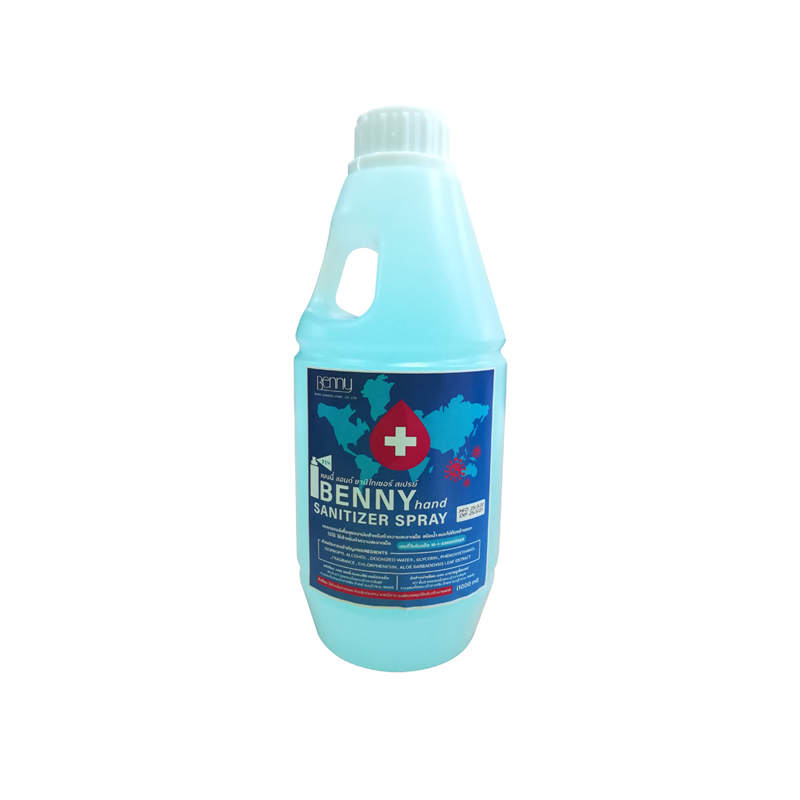 BENNY HAND SPRAY 1 LITER GALLON เบนนี่ แฮนด์ ซานิไทเซอร์ สเปรย์ แกลอน 1 ลิตร