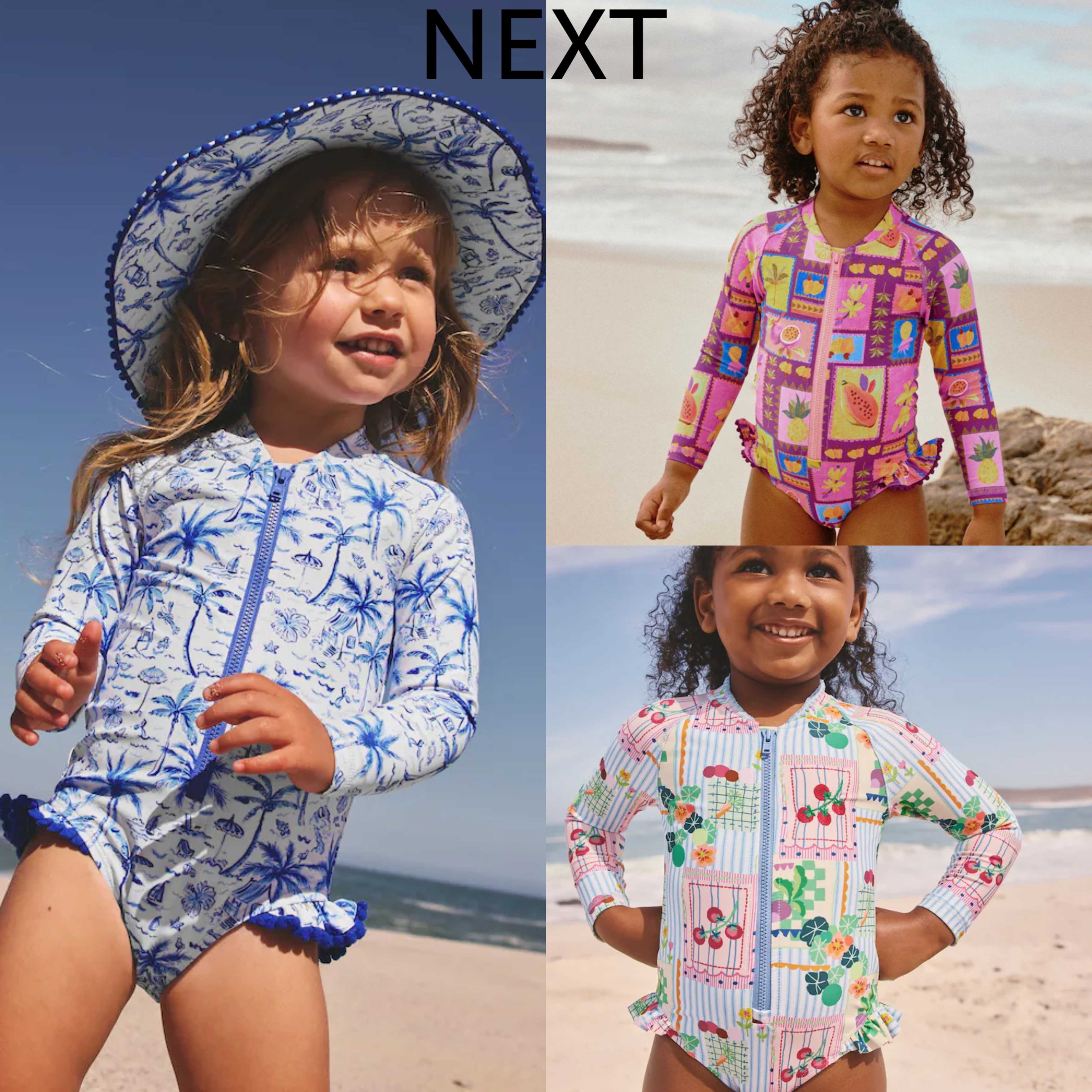 Preorder12-15วัน-(NEXT) Size6m-7y /ชุดว่ายน้ำ กันยูวี พร้อมหมวก ลิขสิทธิ์แท้H93-772
