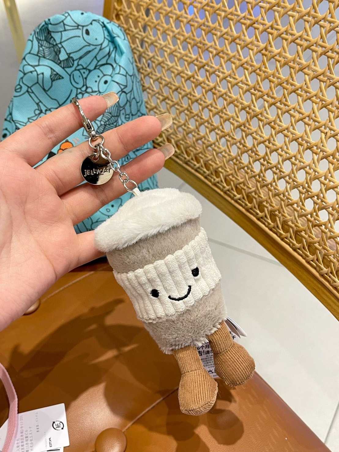 JELLY CAT COFFEE TO GO BAG CHARM