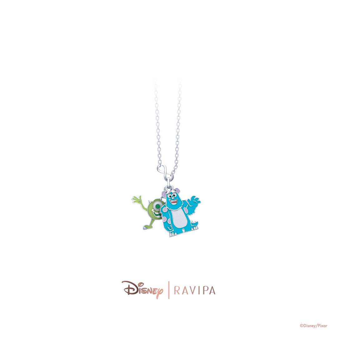 Disney 100 Mike & Sulley Necklace