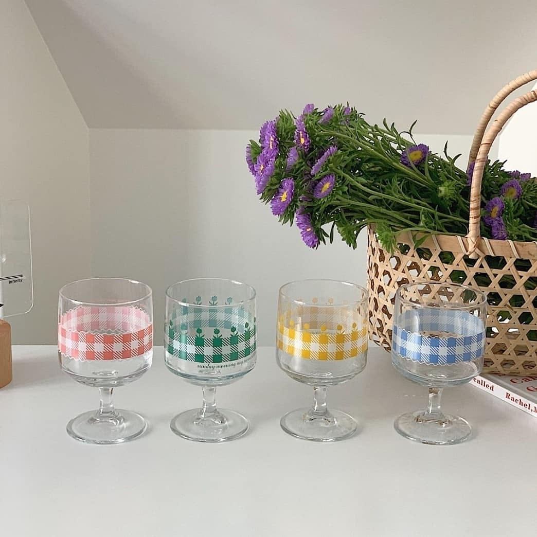 Vintage pastel glass