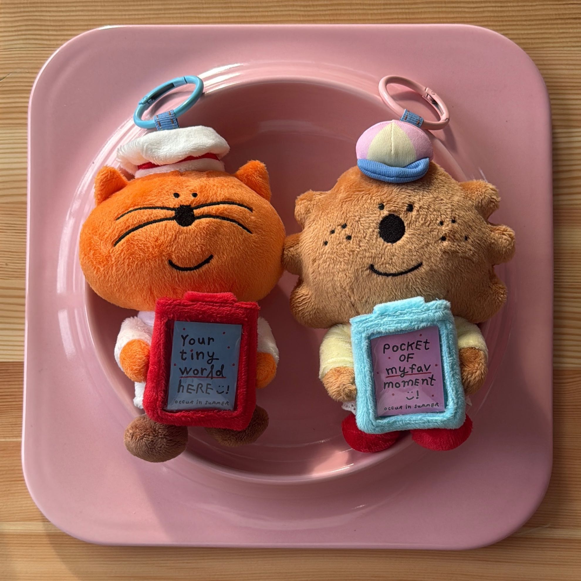 photo frame keychain Cat Chef 🐱 Dog Waitress 🐶