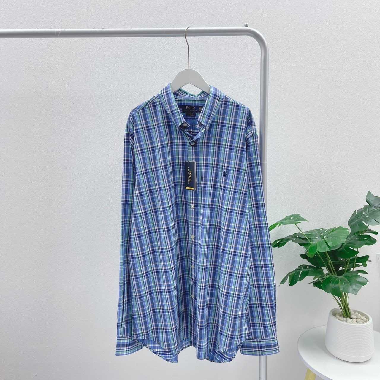 Ralph Lauren Poplin Shitr Blue (Men)