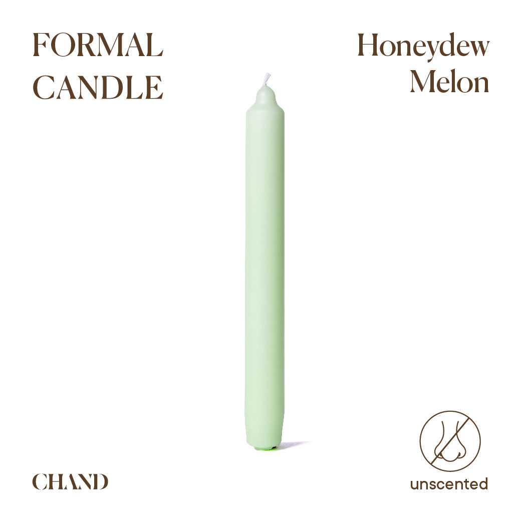 Honeydew Melon Formal Candle