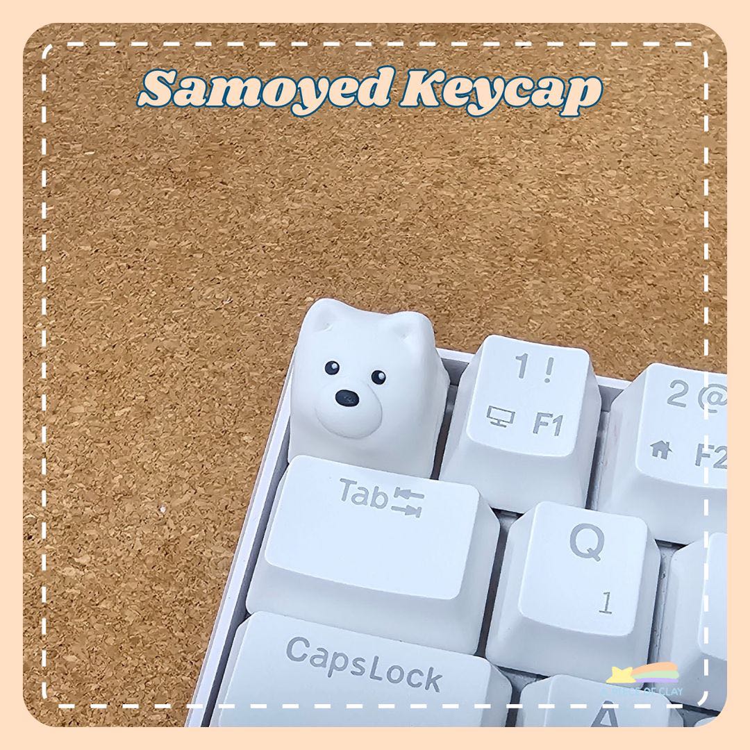 Samoyed Keycap handmade [made to order]