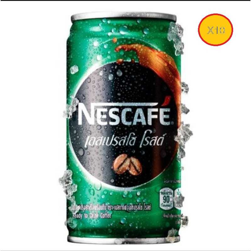 เนสกาแฟ เอ็กตร้าซ์เอสเพรสโซ่ กระป๋อง(เขียว) 180มล.x10กระป๋อง 10370610(07)