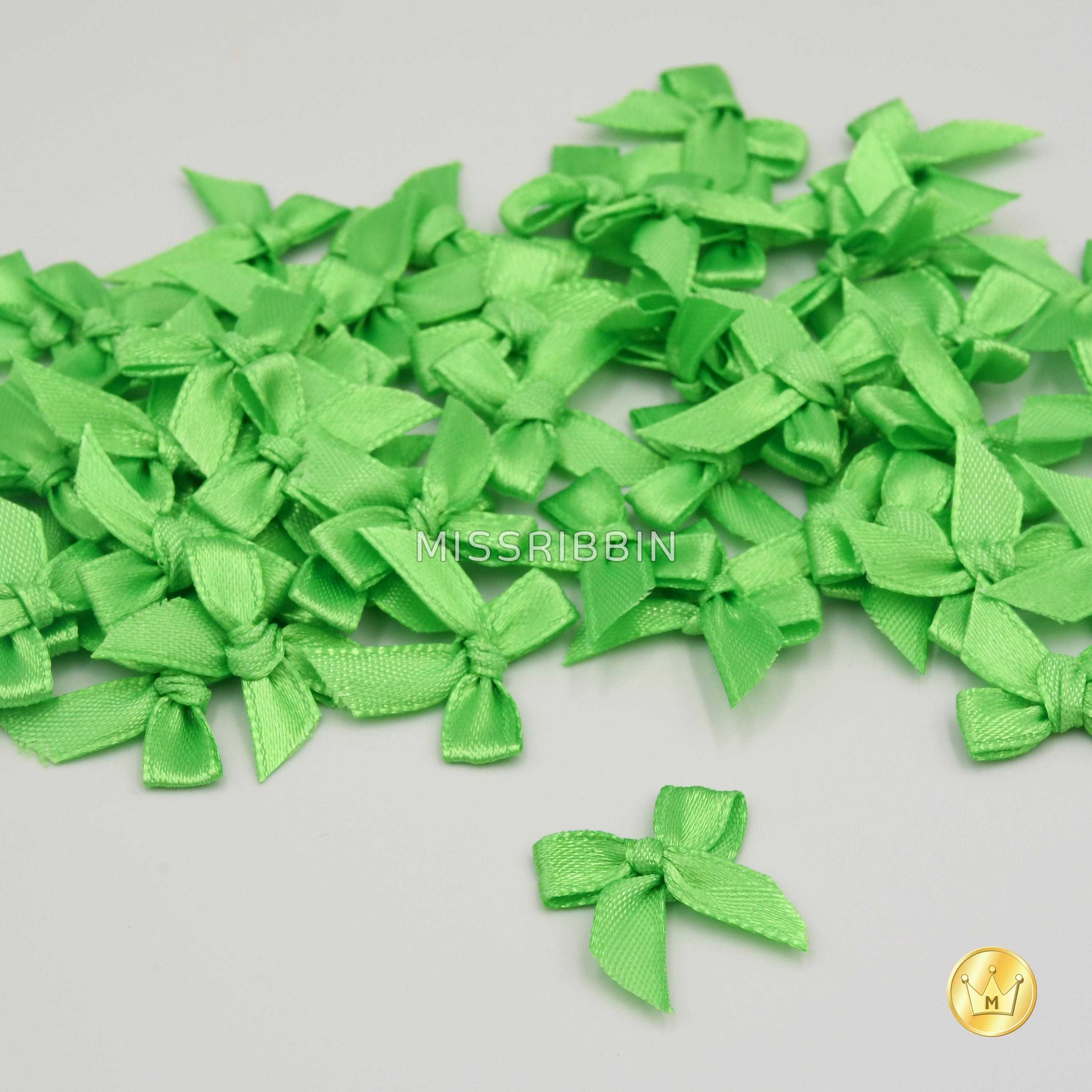 โบว์จิ๋วแบบผูก ขนาด 7/13มม (สี507) แพ็ค 100ชิ้น