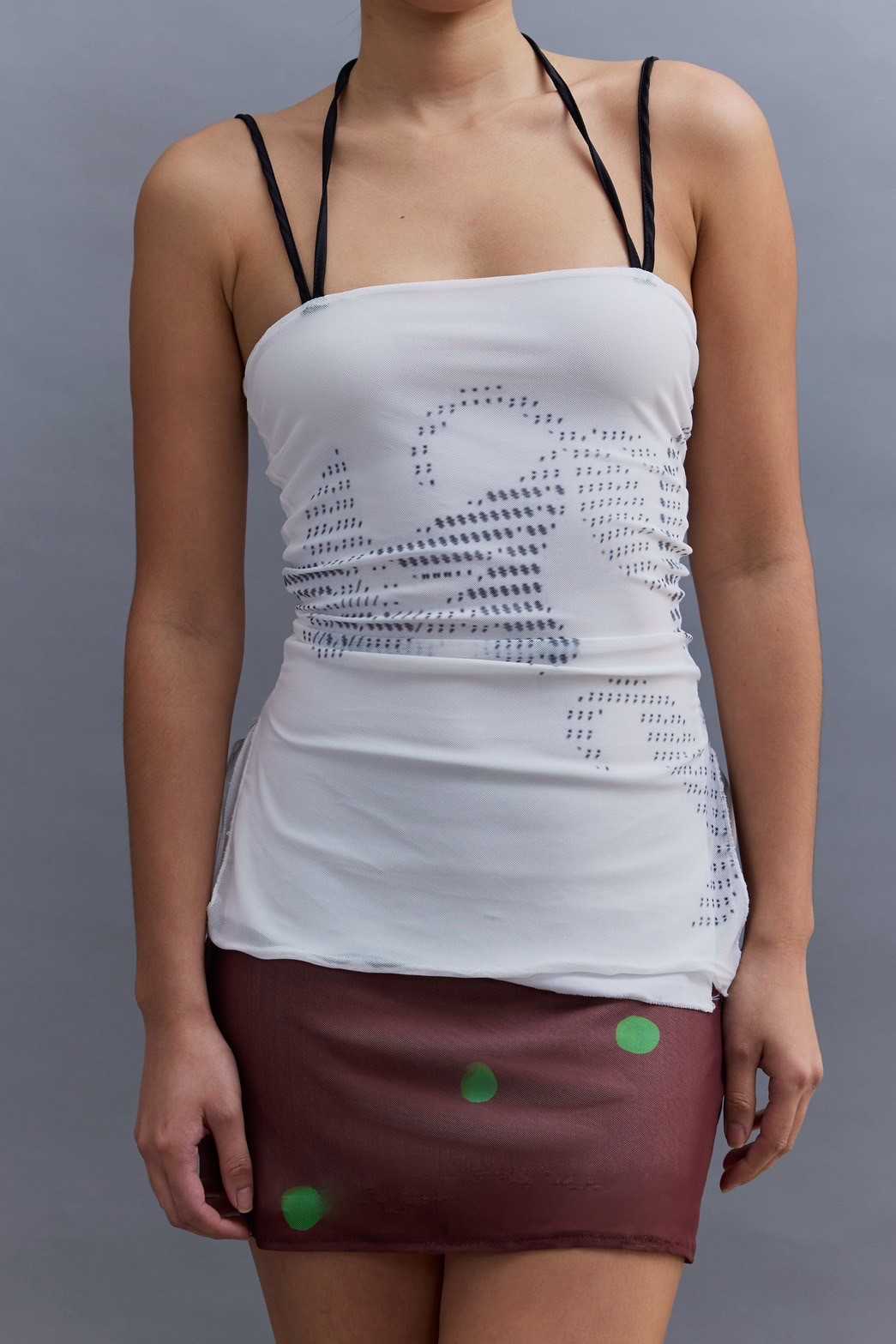 Weekend begins - Freckle Dot Printed Skirt (short)