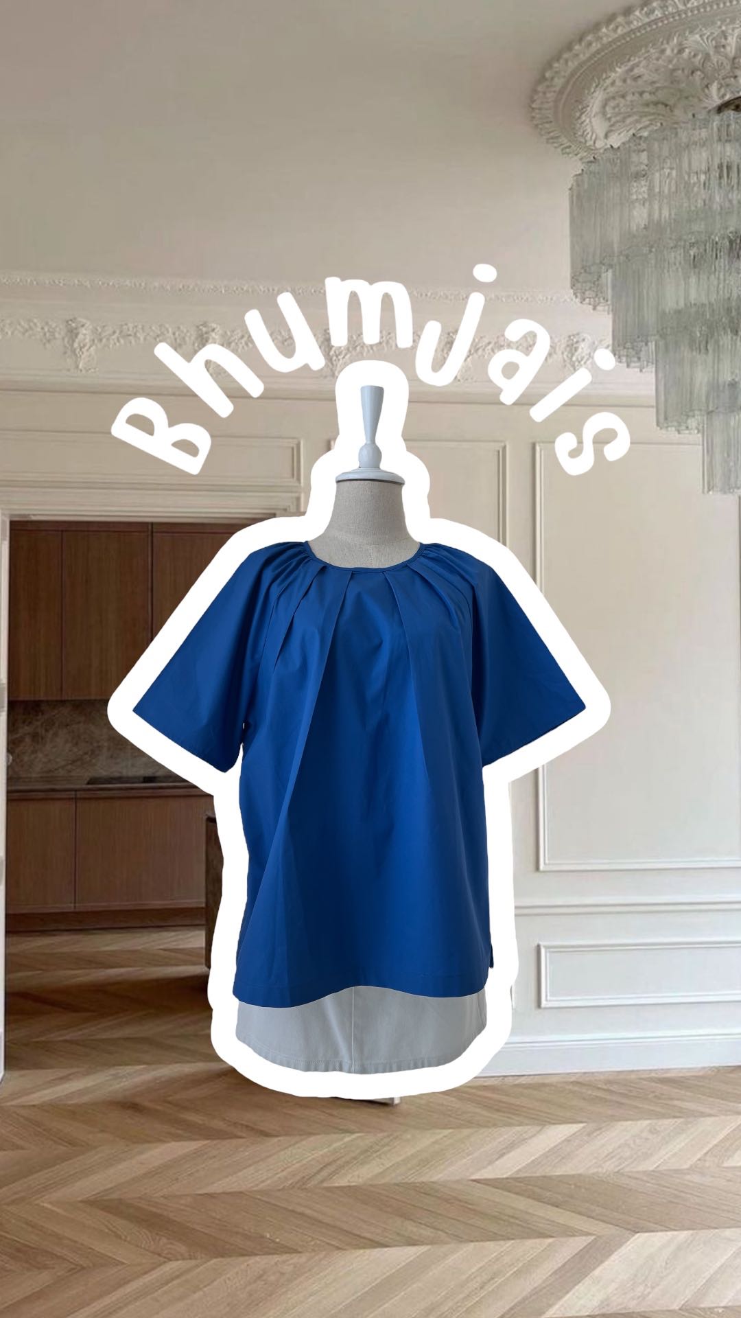 #BJBlueblouse250318 (590THB)