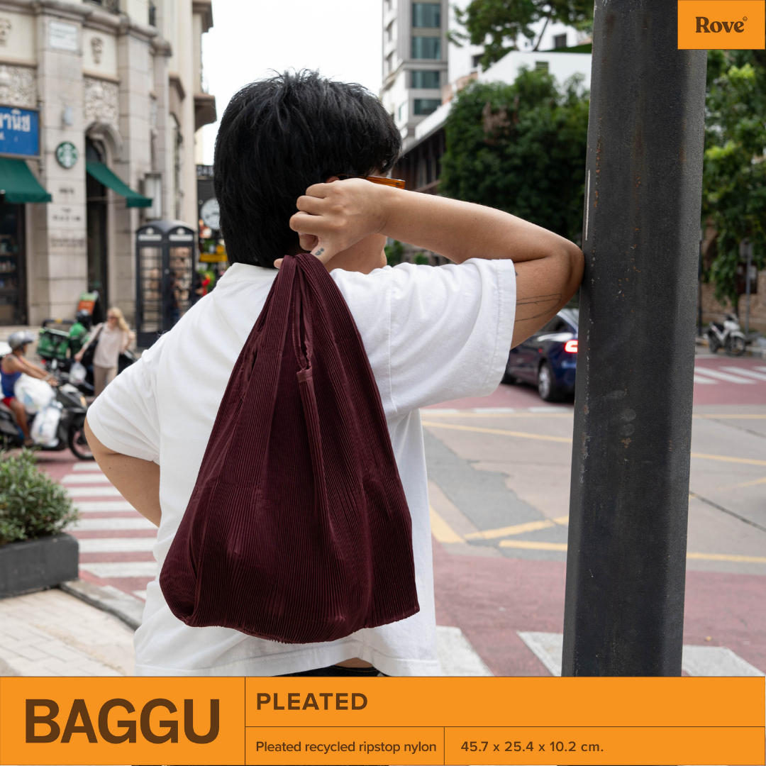 BAGGU Pleated - Mahogany