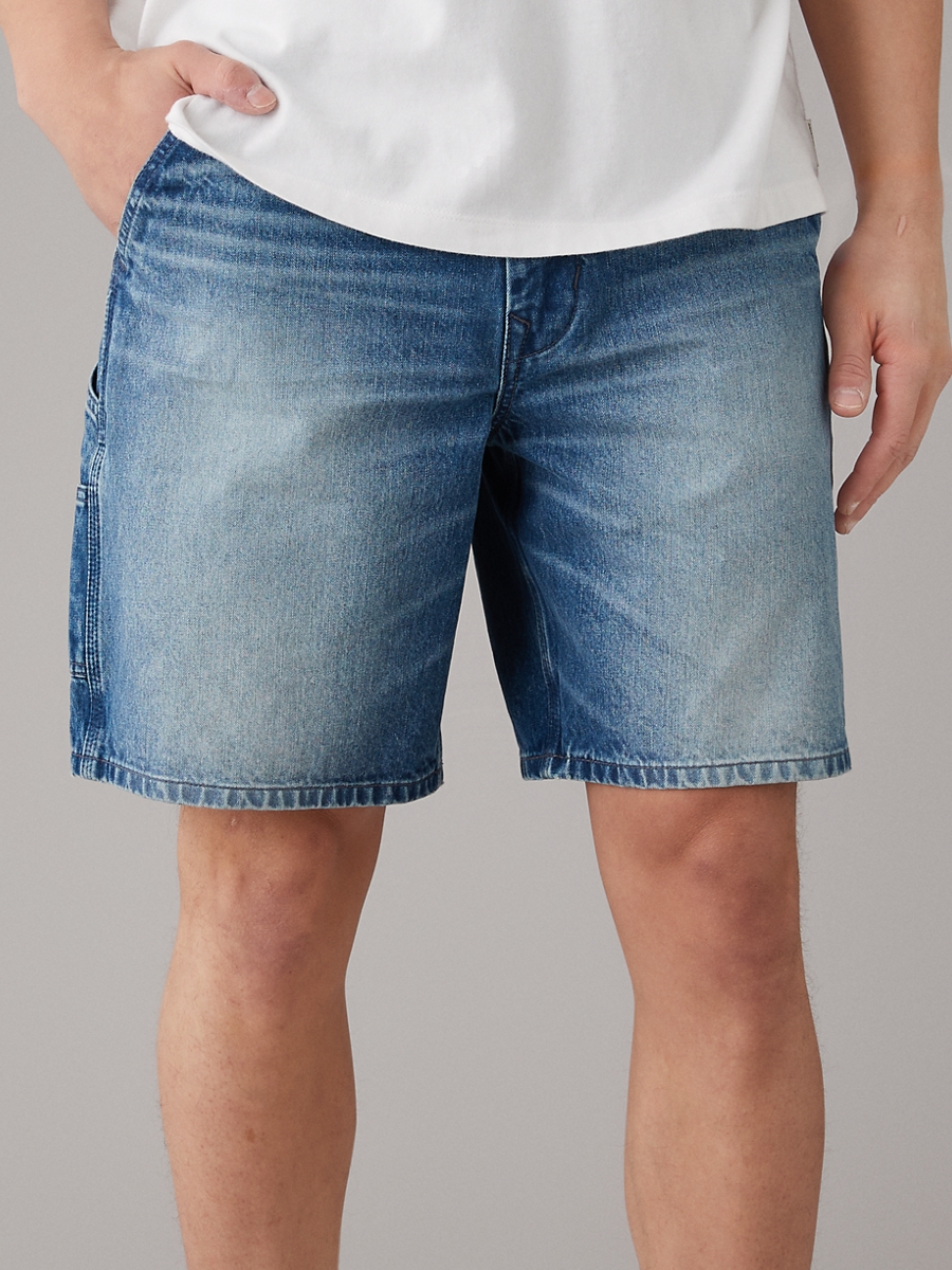 กางเกงขาสั้น ผู้ชาย DARK CLEAN CARPENTER JEAN SHORT - CLEAN FINISH HEM ( 013-7673-471 )