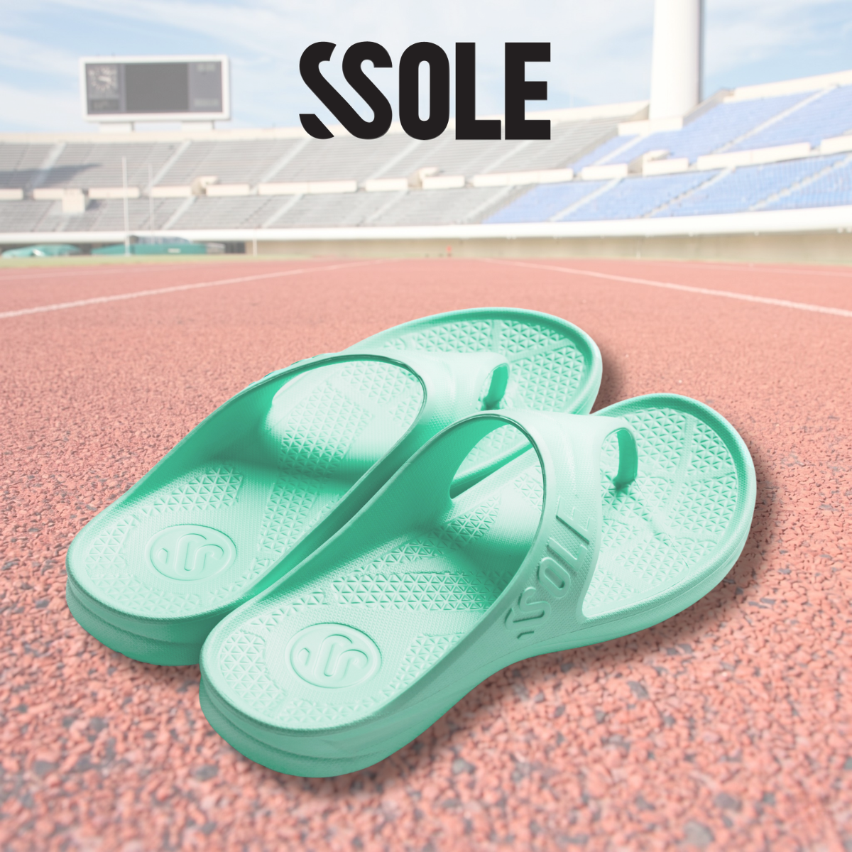 SSOLE Sandals- รองเท้าแตะใส่วิ่ง สี Ice Mint