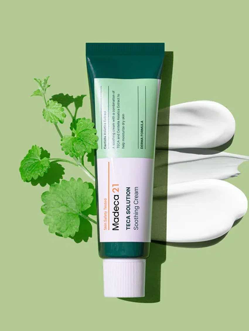 Madeca21 TECA SOLUTION Soothing Cream ปลอบประโลมผิวสูตรอ่อนโยนเติมความชุ่มชื้น ลดรอยแดง