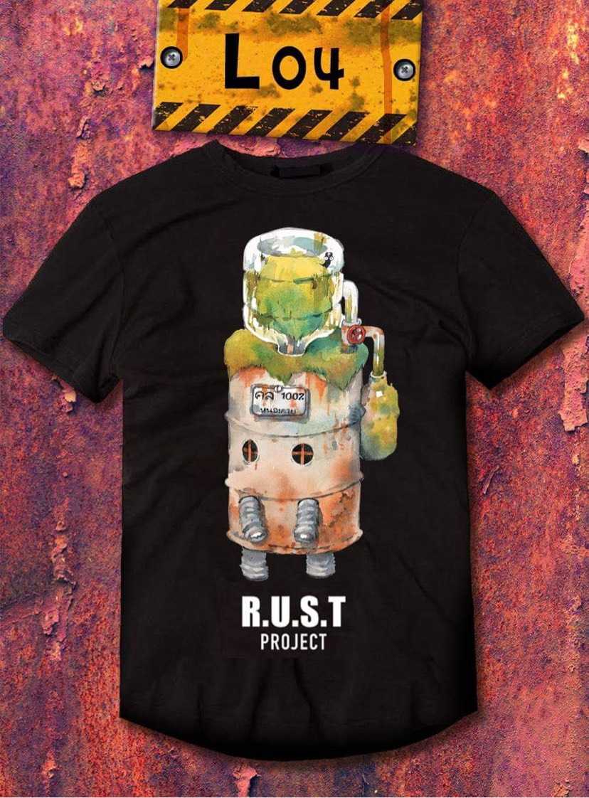 เสื้อลาย R.U.S.T 04 ⚫️ เสื้อสีดำ Collection 'สนิมเวิร์ลด์'