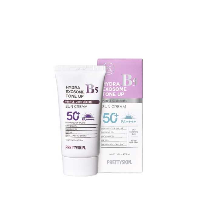 PRETTYSKIN Hydra B5 Exosome Tone-up Purple Correcting Sun Cream
