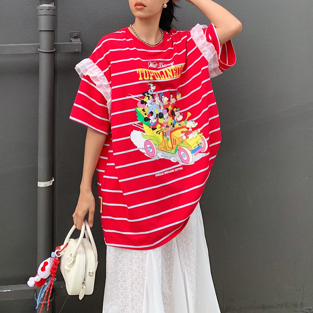 Mickey and friends ruffled tee