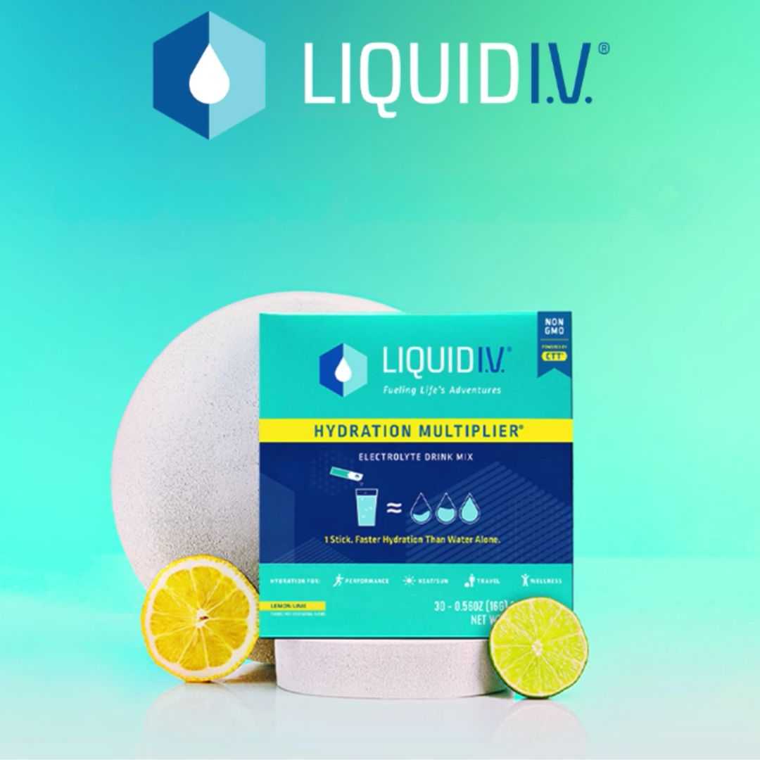 Liquid I.V. Hydration Multiplier รส Lemon Lime ขนาด 30 ซอง จากอเมริกา พร้อมส่ง
