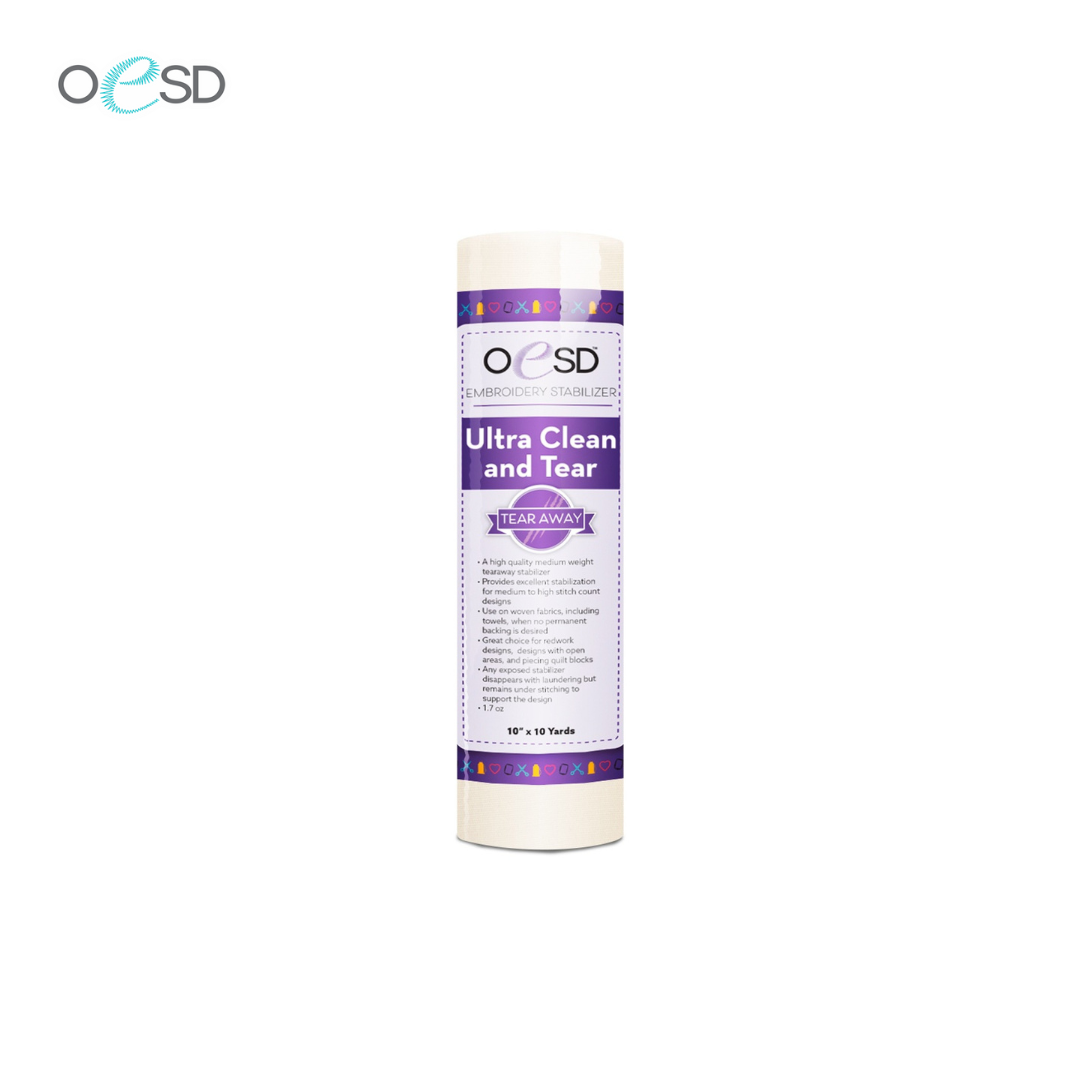 Ultra Clean and Tear กระดาษรองปักแบบฉีก หน้ากว้าง 10 นิ้ว( 10 หลา / ม้วน )