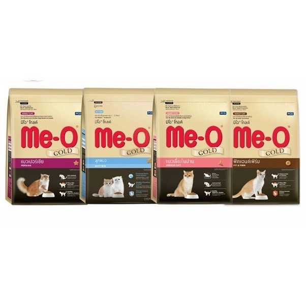 Meo Gold อาหารแมว มีโอ โกลด์ เกรดพรีเมี่ยม 2.8 kg.และสูตรลูกแมวขนาด 1.2 kg