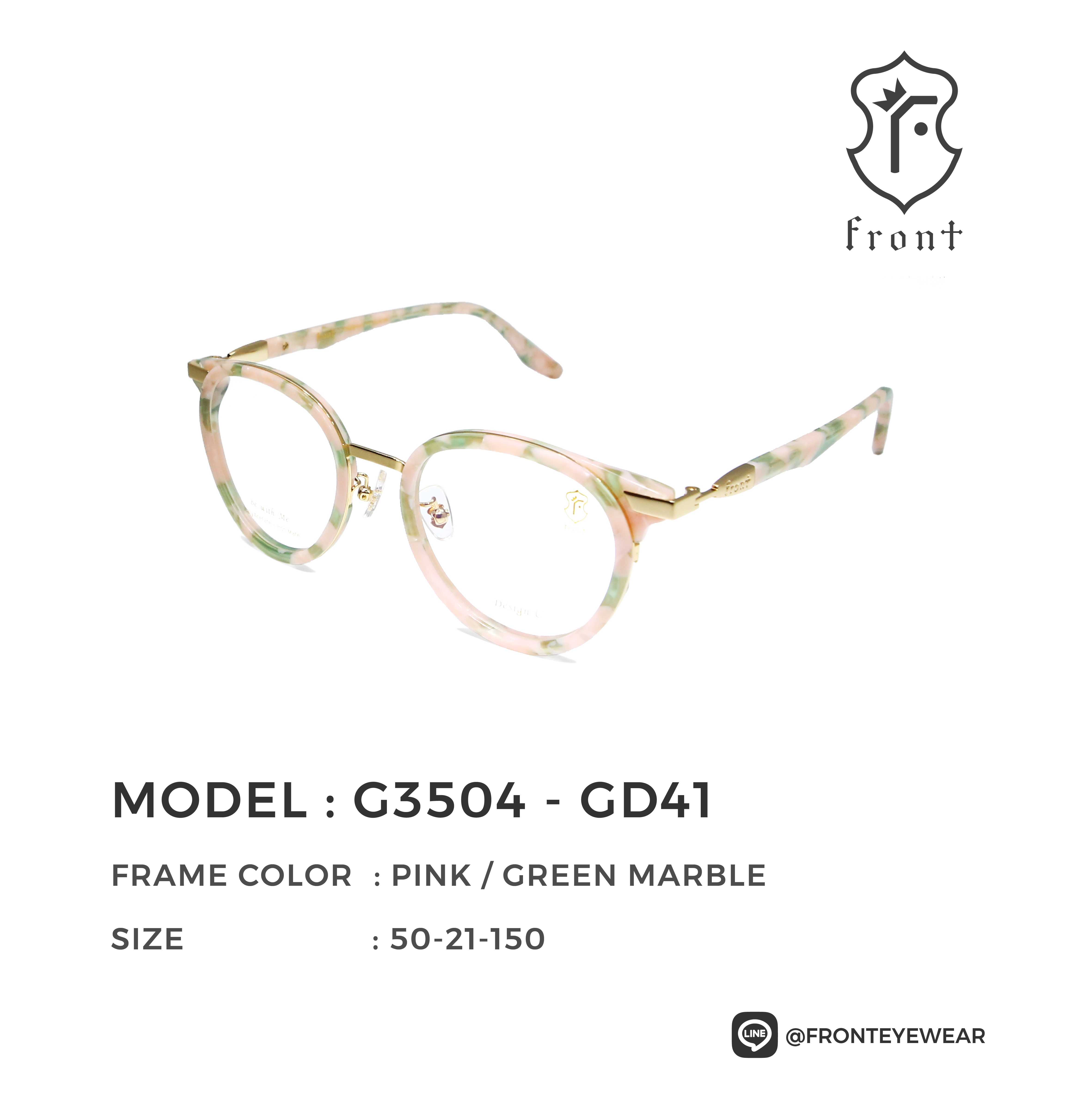 FRONT - แว่นสายตา รุ่น G3504 (สามารถนำไปตัดเลนส์สายตาได้ค่ะ) - Fronteyewearthailand