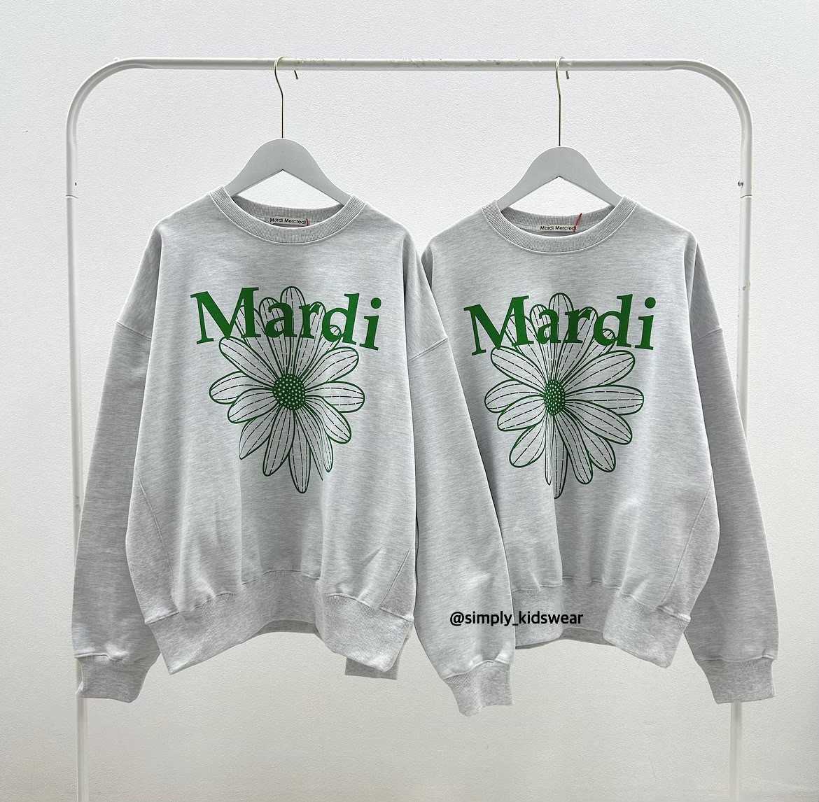 Mardi Flower Sweatshirt (Heather/Green)
