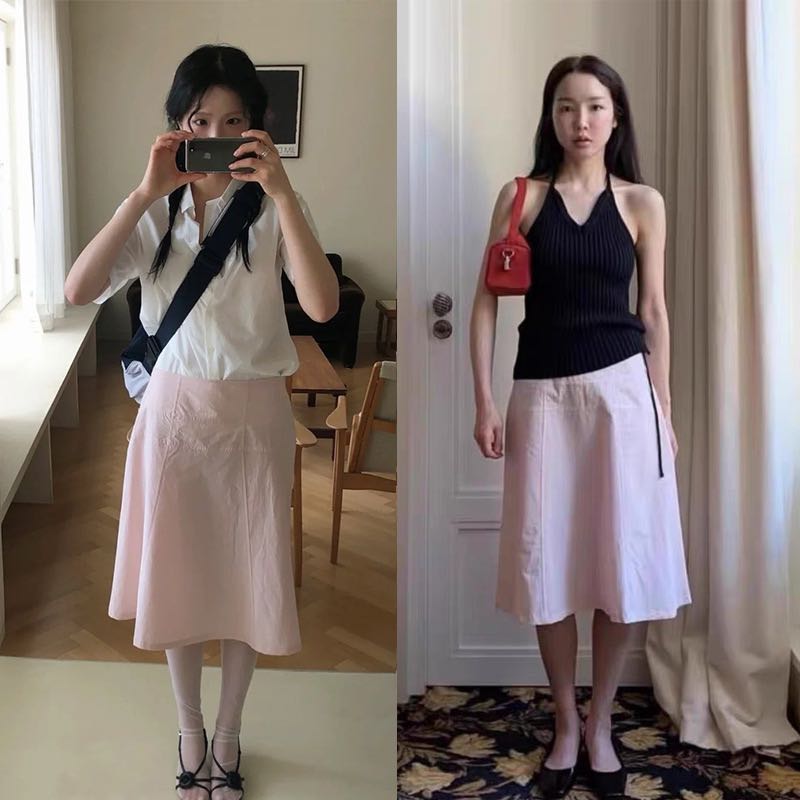 Smoothmood (ป้าย Made in Korea🇰🇷)Pleat A-Line Skirt (Pre-order 15 day)
