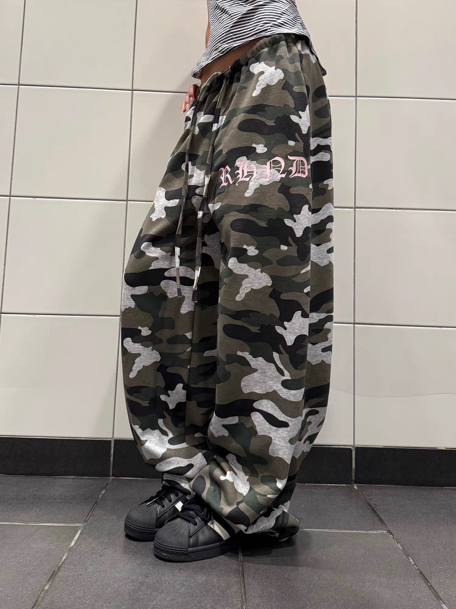 Brand F383 camo roman sweatpants 