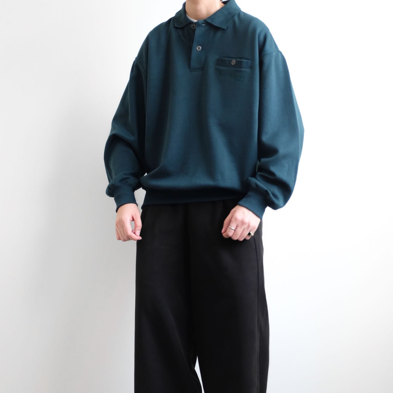 RODHOS VALENTINO • Vintage Cropped Oversized Polo Jumper Tees