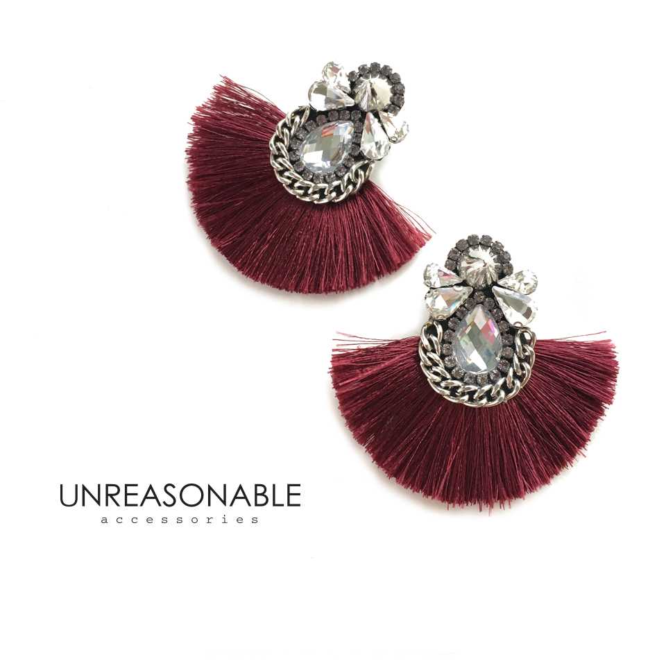 ต่างหูพู่ Tassel Earrings : UA0411-04