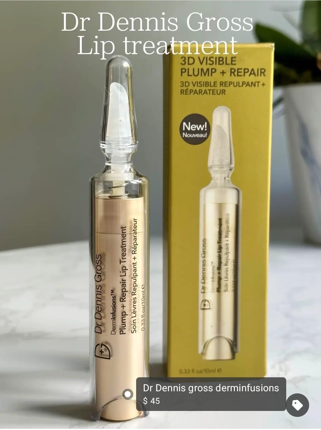  DR. DENNIS GROSS Derminfusions 3D Visible Plump + Repair Lip Treatment 10 ml
