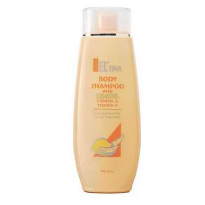 ELTINA แชมพูอาบน้ำกลิ่นเลมอน ผสมโสมและวิตามิน E