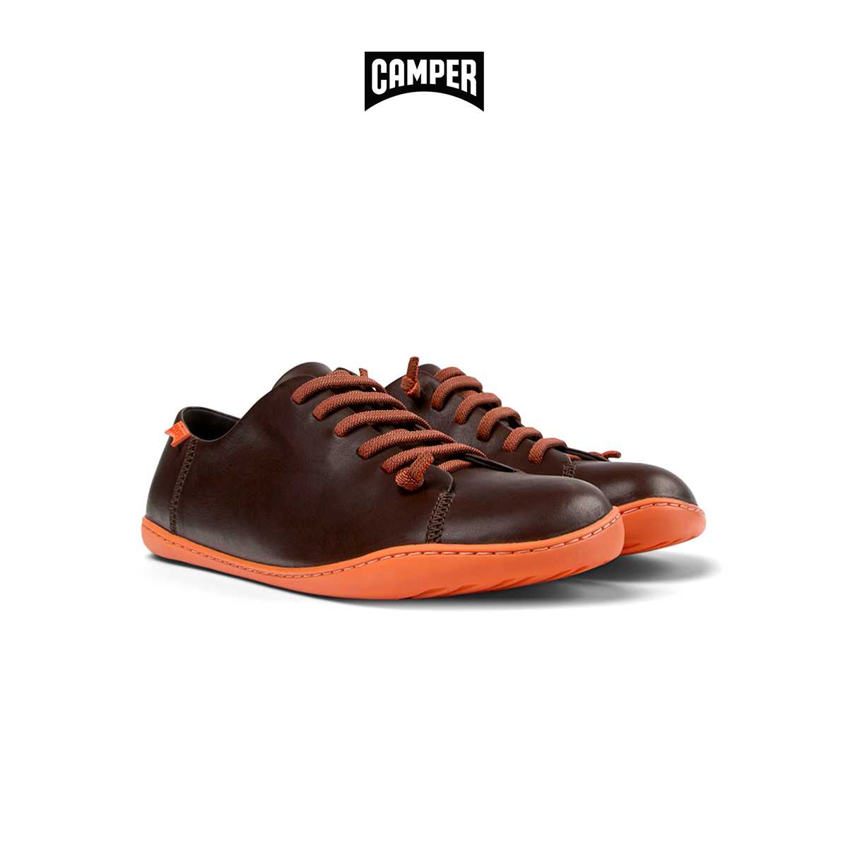 CAMPER รองเท้าผ้าใบ ผู้ชาย รุ่น Peu Cami สีน้ำตาล ( SNK -  K100249-059 )