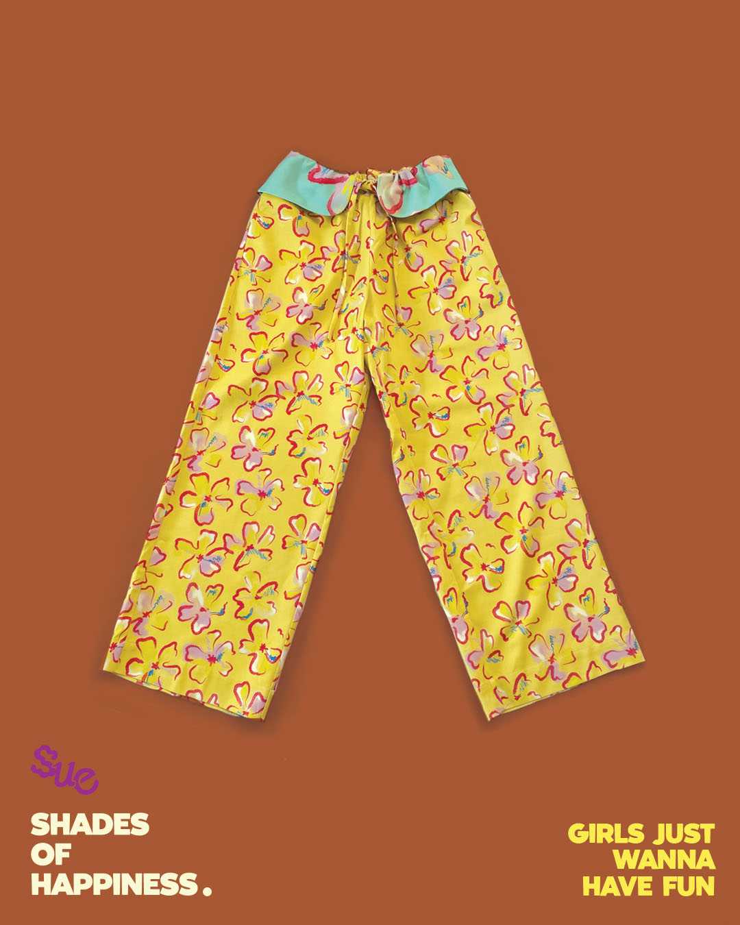 'Girls Just Wanna Have Fun' Drawstring Pants - 100% Cotton