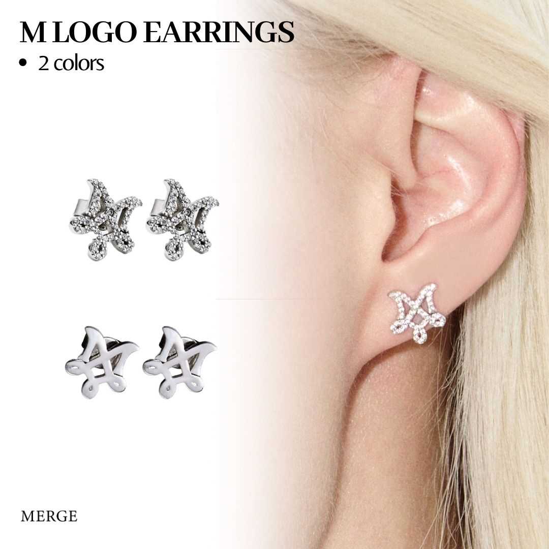 Merge Official - M Logo Earrings (พร้อมส่ง)