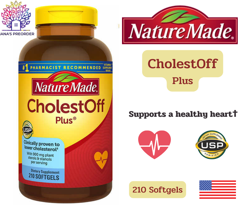 Nature Made CholestOFF Plus 210 Softgels ช่วยลด cholesterol LDL