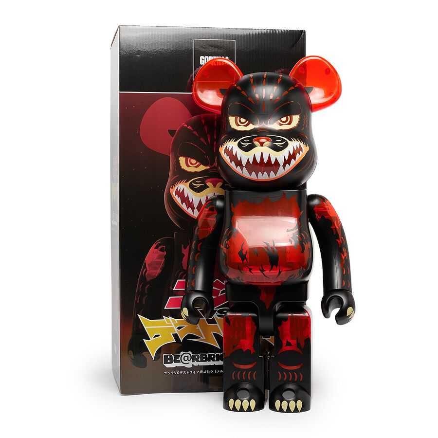 Be@rbrick Godzilla 1995 (Meltdown: Clear Orange Version) 1000%