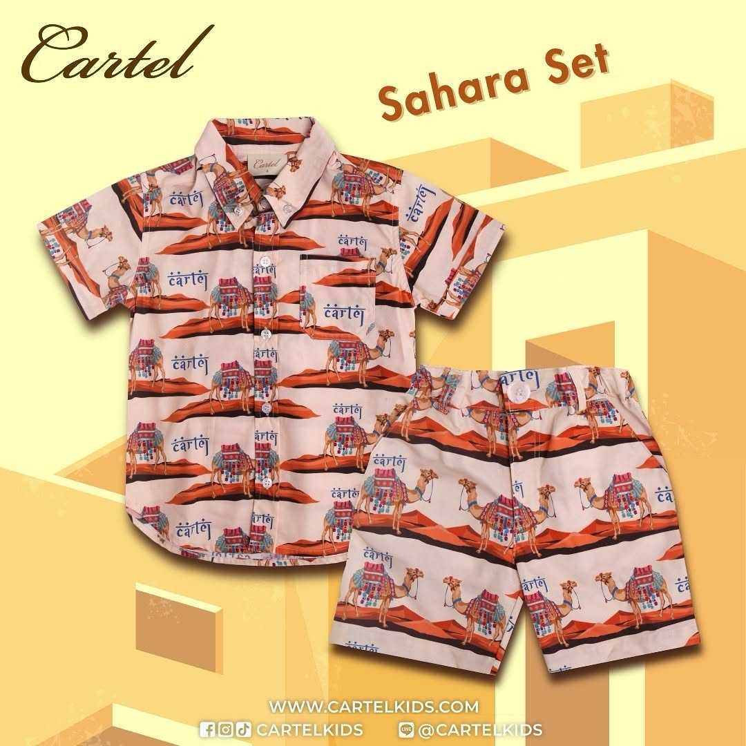 (CM) ชุดเด็กเข้าเซ็ตเสื้อและกางเกง Sahara Set l Cartelkids
